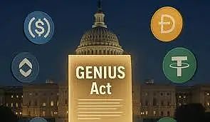 什么是GENIUS法案？GENIUS法案如何將Bitcoin價格推至50萬美元_Bitcoin_Blockchain_腳本之家